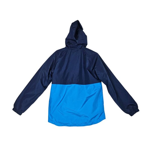 Eddie Bauer Kids Waterproof Jacket L 14/16 Blue & Navy Full Zip Hood - Picture 8 of 8